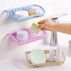 1pc Multi-functional Suction Cup Dishwashing Sponge Rack, Hanging Storage Rack, Draining Rack, Sink Rack, Kitchen Accessories