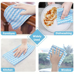 5/10pcs Ultra-Soft Microfiber Dish Cloths - Thickened Coral Velvet Cationic Double-Sided Towels for Strong Stain Removal, Scouring Pads, Absorbent, Lint-Free, Durable, Easy to Clean, and Reusable for Kitchen Cleaning
