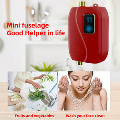1pc Instant Hot Water Heater - Constant Temperature, Energy-Efficient, 110V 3000W Electric Heating for Kitchen and Bathroom - Compact, Space-Saving Design, Easy Installation, and Safe Operation