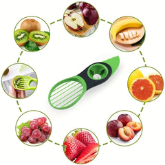 1pc, 3in1 Avocado Peeler, Creative Avocado Slicer, Avocado Corer Remover, Avocado Pitter, Avocado Cutter, Fruit Peeler, Fruit Corer Remover, Kitchen Tools, Kitchen Supplies