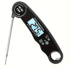 1pc Digital Instant Read Meat Thermometer With 4.6-Inch Folding Probe Backlight & Calibration Function For Cooking, Thermometer Digital Thermometer Meat Kitchen Cooking Tools