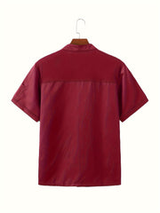 Chef Work Clothes, Men's Short Sleeve Hotel Restaurant Baking Clothing - Breathable & Durable Fabric - For Chefs, Cooks & Restaurant Staff - Perfect for Kitchen Work & Baking